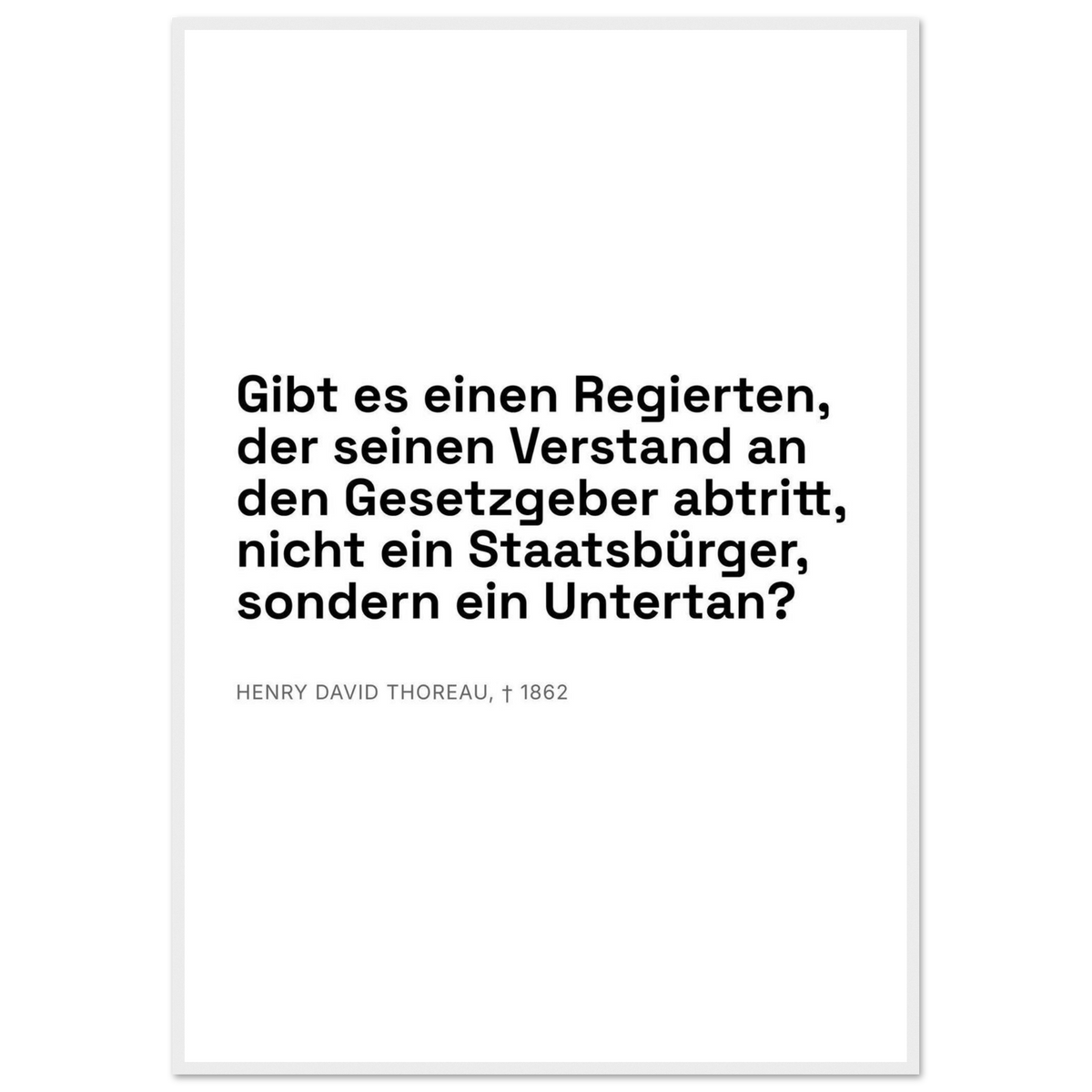 Thores Dunkle Worte in Schweizer Weiss – Motiv 3 (Klassisches Poster mit Holzrahmen)