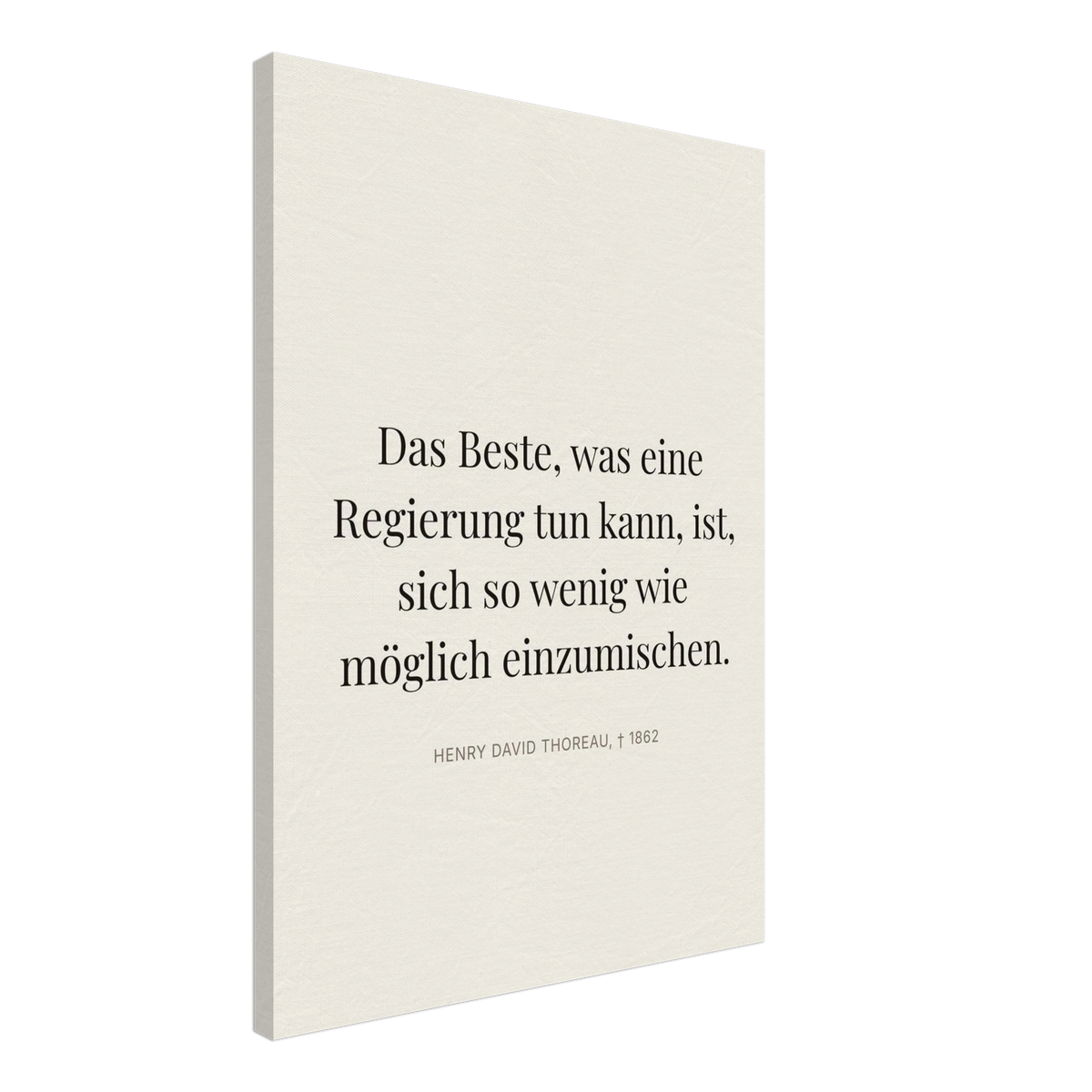 Thores Dunkle Worte im Schweizer Weiss (Leinwand) [Editorial-Beige]