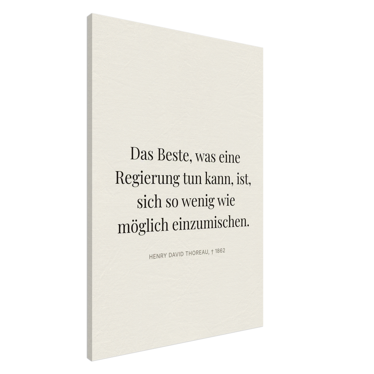 Thores Dunkle Worte im Schweizer Weiss (Leinwand) [Editorial-Beige]