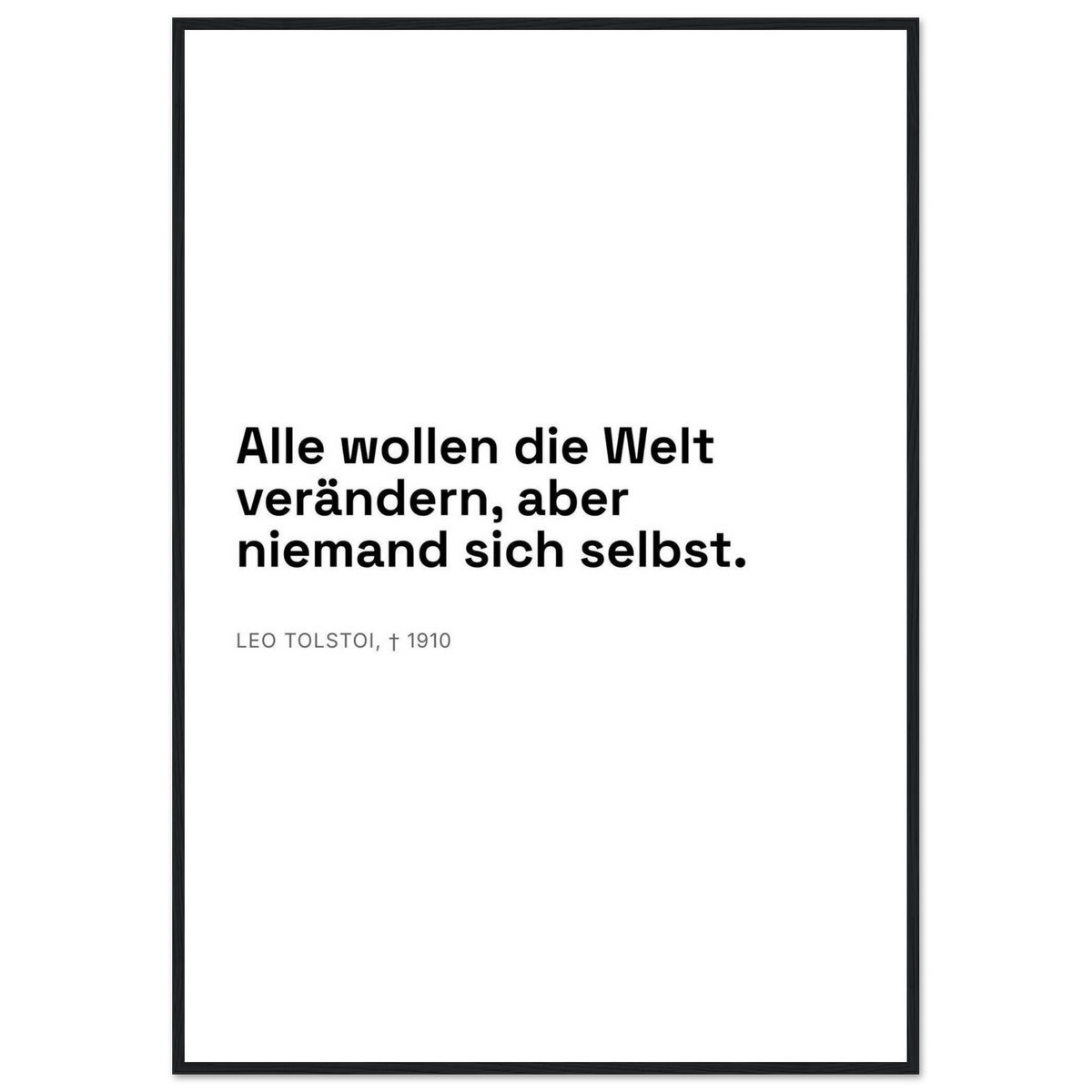 Selbstvertrauen im Dunkeln – Typografie auf Leinwand (Klassisches Poster mit Holzrahmen) [Swiss-Weiß] (2)