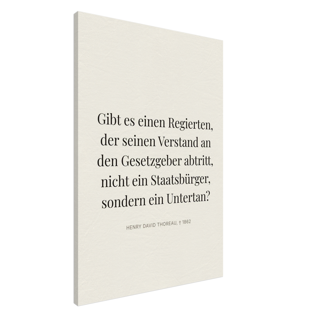 Thores Dunkle Worte in Schweizer Weiss (Leinwand) [Editorial-Beige]