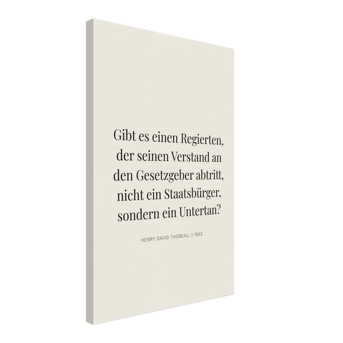 Thores Dunkle Worte in Schweizer Weiss (Leinwand) [Editorial-Beige]