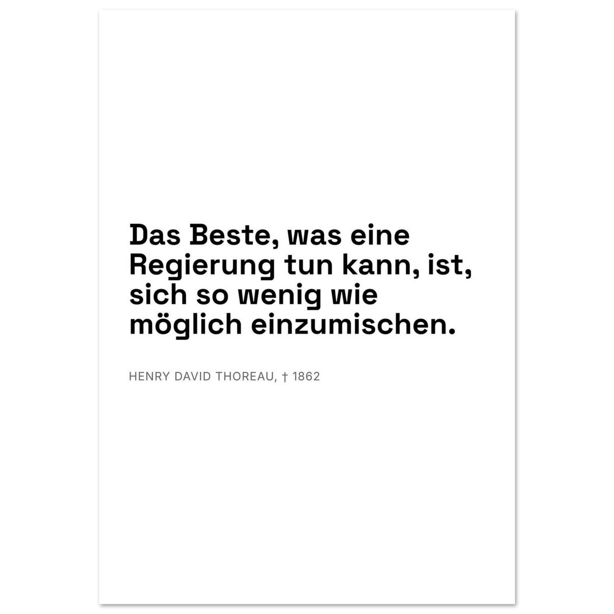 Thores Einflusslosigkeit im Schweizer Weiss (Premium Poster auf mattem Papier)