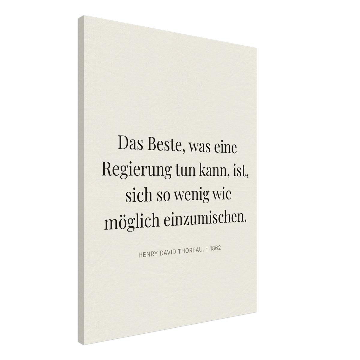 Thores Dunkle Worte im Schweizer Weiss (Leinwand) [Editorial-Beige]
