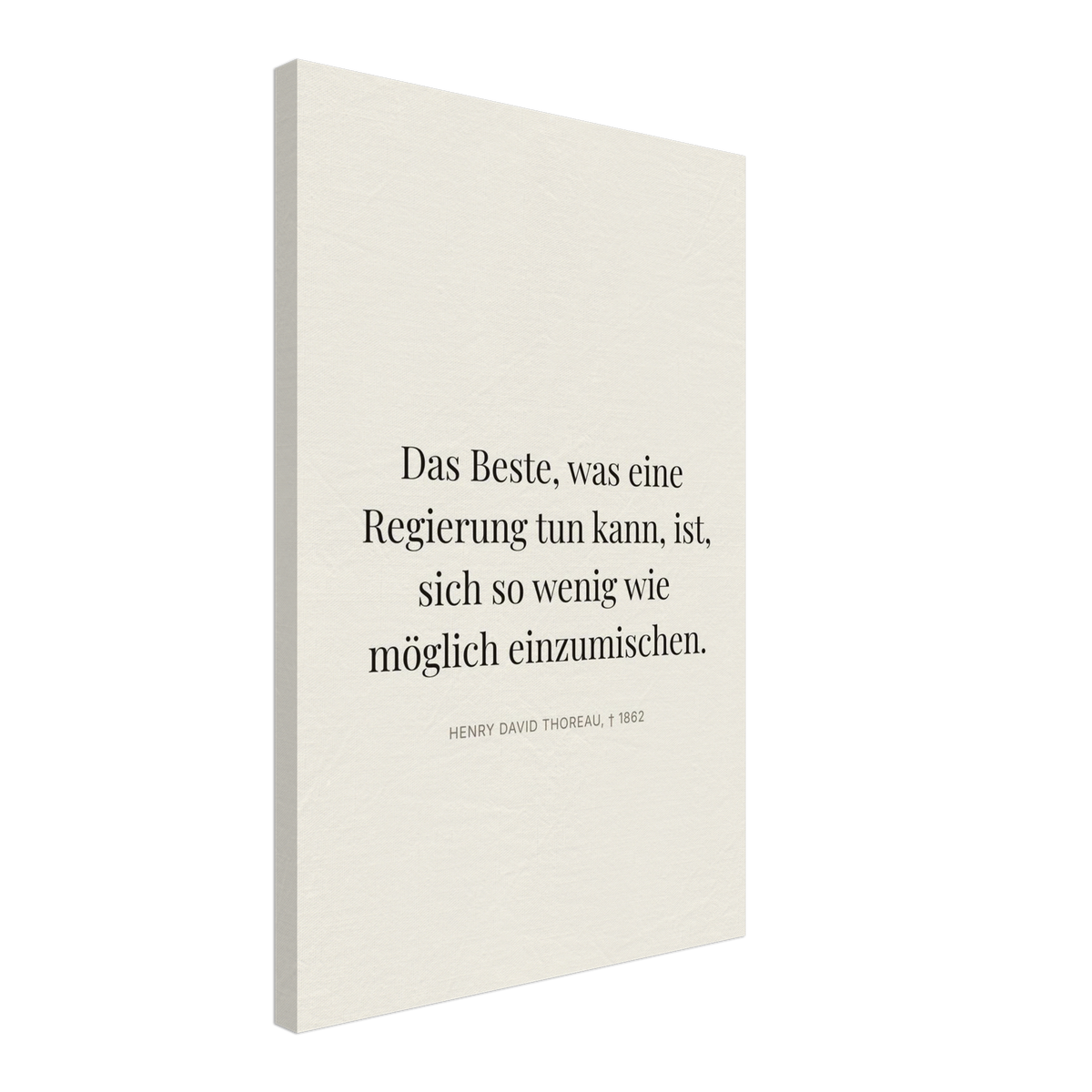 Thores Dunkle Worte im Schweizer Weiss (Leinwand) [Editorial-Beige]