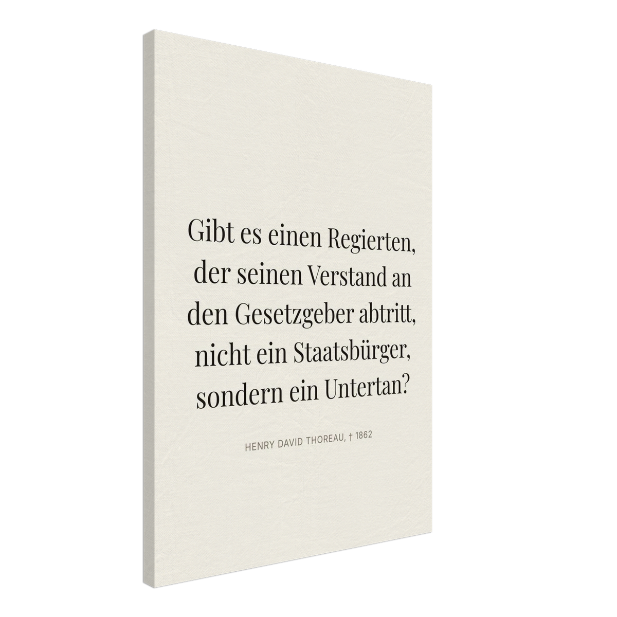 Thores Dunkle Worte in Schweizer Weiss (Leinwand) [Editorial-Beige]