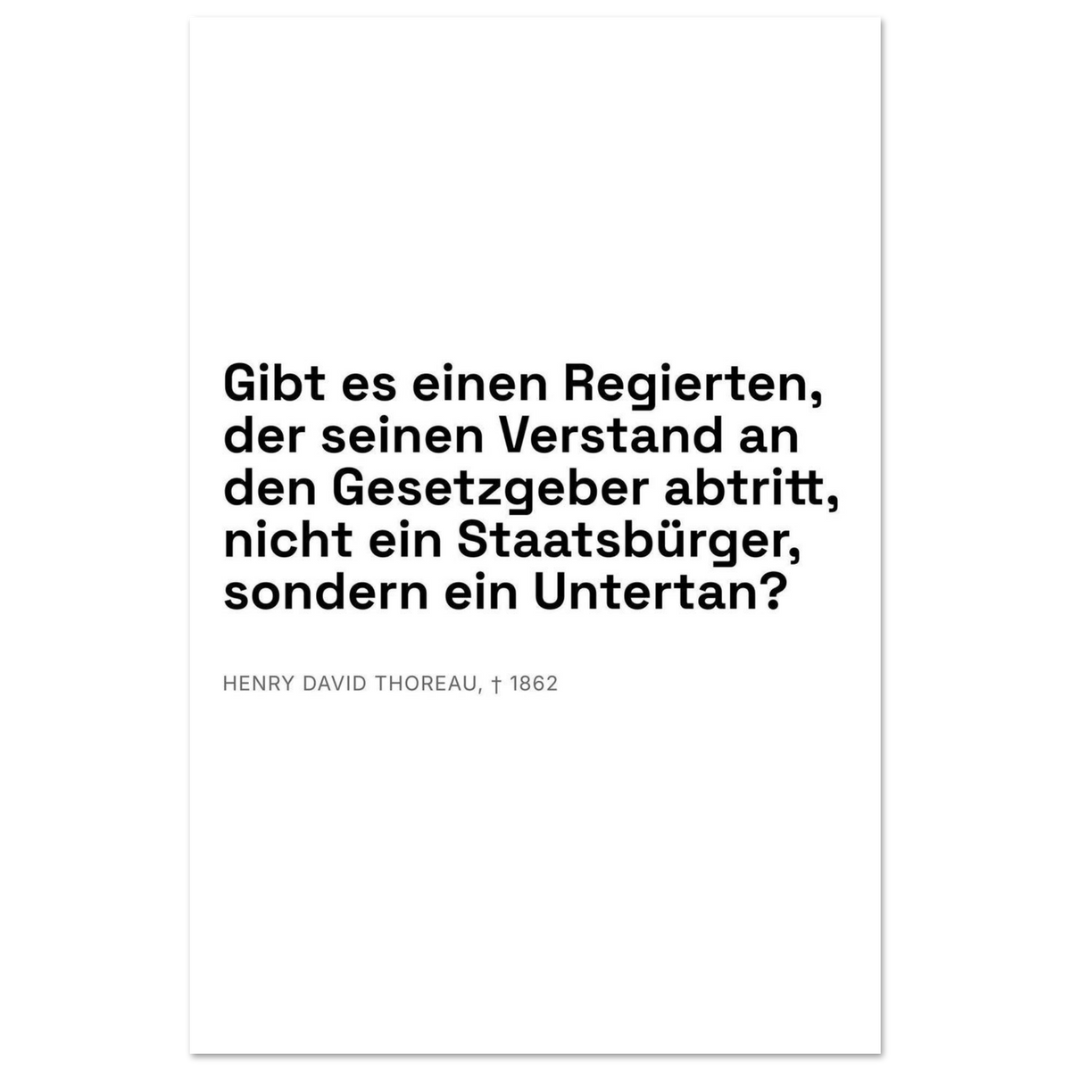 Thores Dunkle Worte in Schweizer Weiss – Motiv 3 (Premium Poster auf mattem Papier)